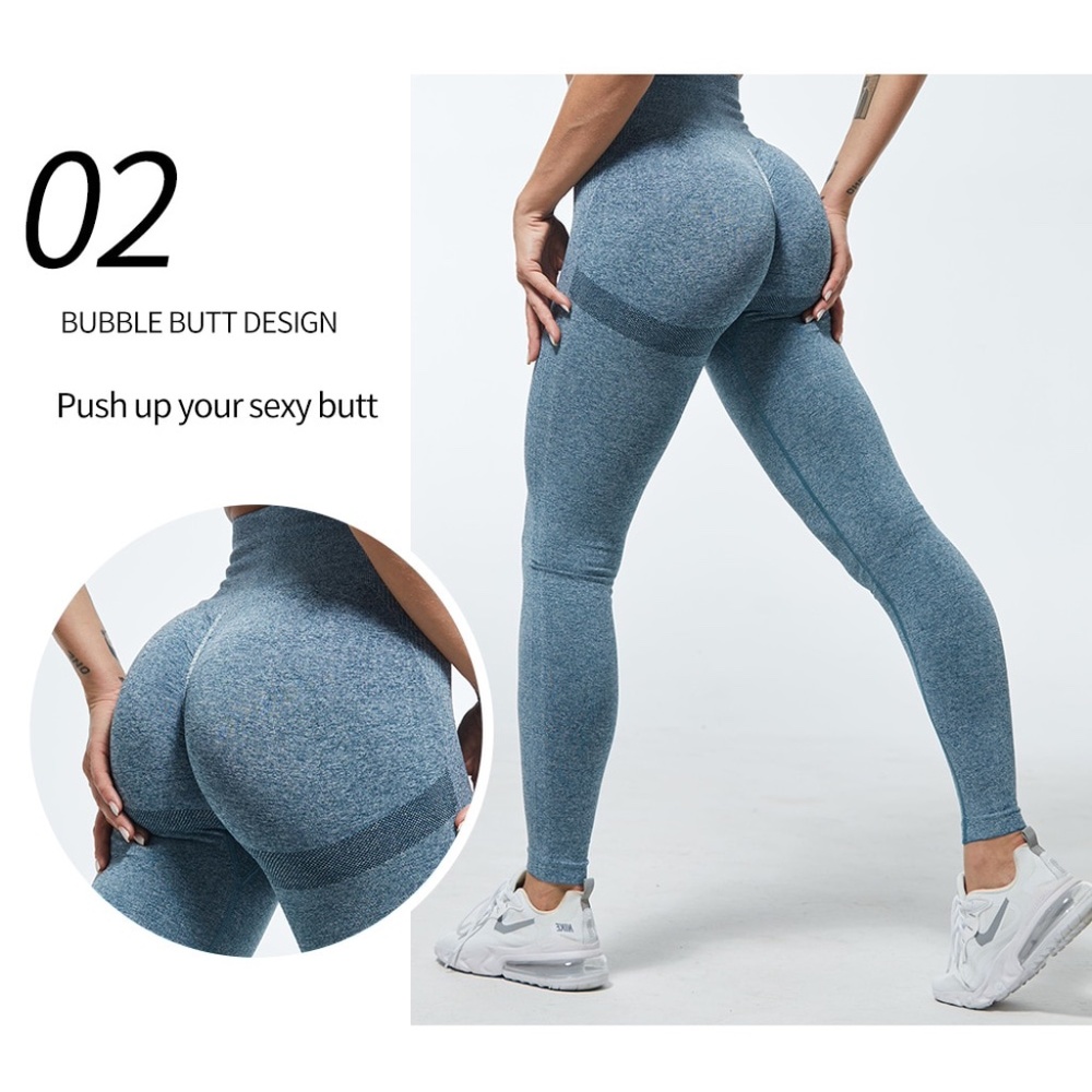 Bubble Butt Pink Seamless High Waist Leggings - Picture 10 of 16